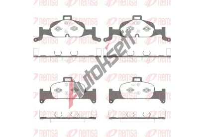 REMSA Sada brzdových destiček RMS 1691.10, 1691.10 REMSA Sada brzdových destiček RMS 1691.10, 1691.10