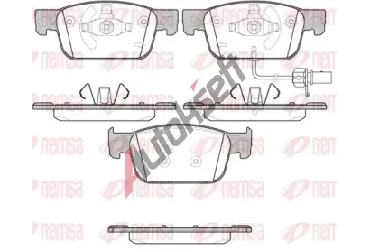 REMSA Sada brzdových destiček RMS 1692.01, 1692.01 REMSA Sada brzdových destiček RMS 1692.01, 1692.01