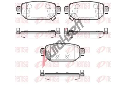 REMSA Sada brzdových destiček RMS 1731.02, 1731.02 REMSA Sada brzdových destiček RMS 1731.02, 1731.02