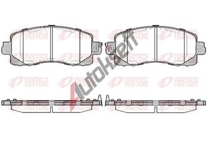 REMSA Sada brzdovch destiek RMS 1741.04, 1741.04