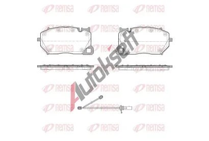 REMSA Sada brzdových destiček RMS 1743.00, 1743.00 REMSA Sada brzdových destiček RMS 1743.00, 1743.00