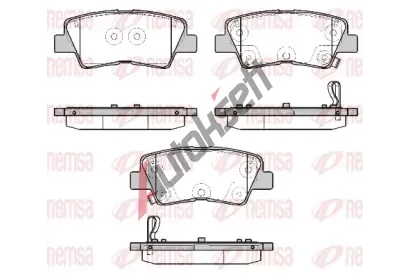 REMSA Sada brzdových destiček RMS 1807.12, 1807.12 REMSA Sada brzdových destiček RMS 1807.12, 1807.12
