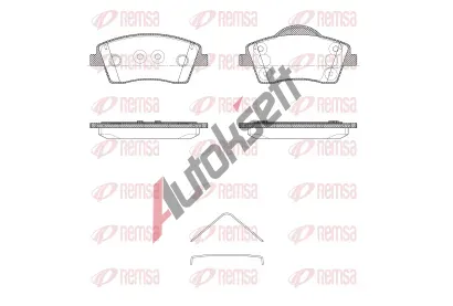 REMSA Sada brzdov�ch desti�ek RMS 1818.00, 1818.00