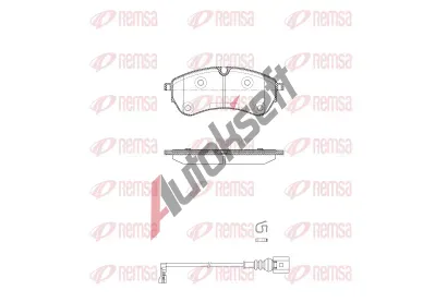 REMSA Sada brzdových destiček RMS 1830.01, 1830.01 REMSA Sada brzdových destiček RMS 1830.01, 1830.01