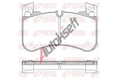 REMSA Sada brzdových destiček RMS 1831.00, 1831.00 REMSA Sada brzdových destiček RMS 1831.00, 1831.00