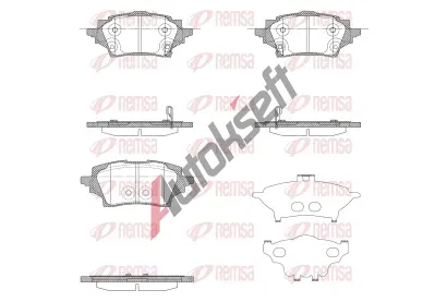 REMSA Sada brzdových destiček RMS 1859.02, 1859.02 REMSA Sada brzdových destiček RMS 1859.02, 1859.02