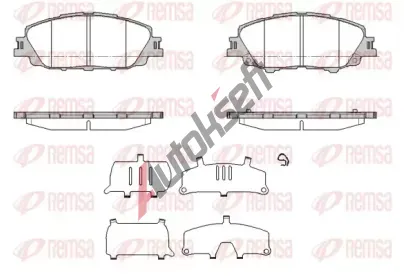 REMSA Sada brzdovch destiek RMS 1870.00, 1870.00