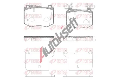 REMSA Sada brzdovch destiek RMS 1883.10, 1883.10