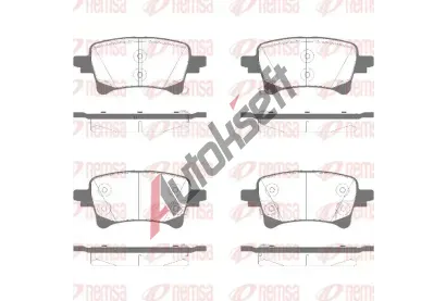 REMSA Sada brzdovch destiek RMS 1903.04, 1903.04