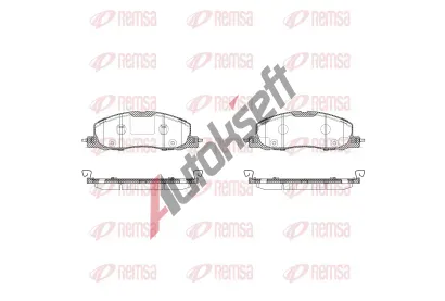 REMSA Sada brzdov�ch desti�ek RMS 1904.08, 1904.08