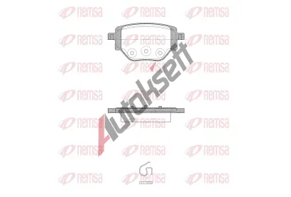 REMSA Sada brzdových destiček RMS 1905.00, 1905.00 REMSA Sada brzdových destiček RMS 1905.00, 1905.00