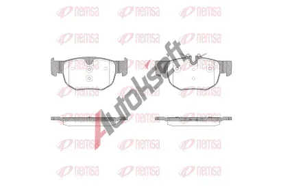 REMSA Sada brzdových destiček RMS 1915.00, 1915.00 REMSA Sada brzdových destiček RMS 1915.00, 1915.00