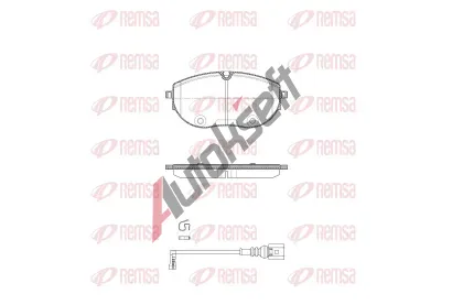 REMSA Sada brzdových destiček RMS 1919.01, 1919.01 REMSA Sada brzdových destiček RMS 1919.01, 1919.01