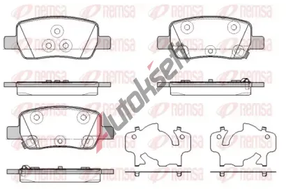 REMSA Sada brzdovch destiek RMS 1942.02, 1942.02