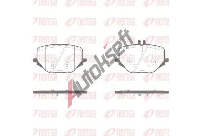 REMSA Sada brzdovch destiek RMS 1950.10, 1950.10