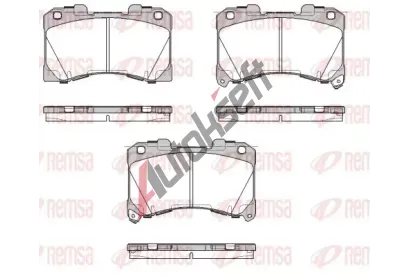 REMSA Sada brzdovch destiek RMS 1955.02, 1955.02