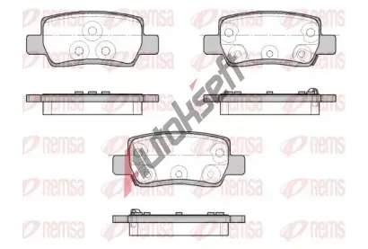 REMSA Sada brzdových destiček RMS 1968.02, 1968.02 REMSA Sada brzdových destiček RMS 1968.02, 1968.02