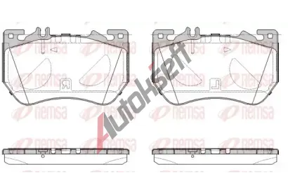 REMSA Sada brzdových destiček RMS 1971.00, 1971.00 REMSA Sada brzdových destiček RMS 1971.00, 1971.00