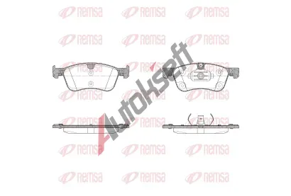 REMSA Sada brzdovch destiek RMS 1986.10, 1986.10