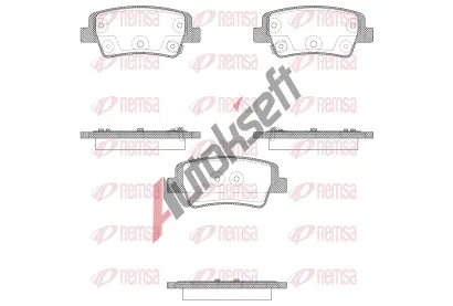 REMSA Sada brzdovch destiek RMS 1999.02, 1999.02