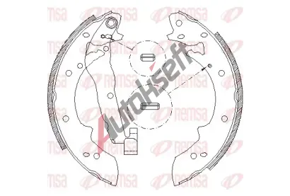REMSA Brzdové pakny RMS 4027.01, 4027.01 REMSA Brzdové pakny RMS 4027.01, 4027.01
