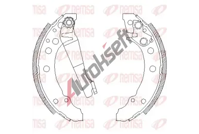 REMSA Brzdové pakny RE 4045.00, RMS 4045.00 REMSA Brzdové pakny RE 4045.00, RMS 4045.00