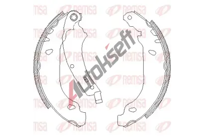 REMSA Brzdové pakny RE 4074.00, RMS 4074.00 REMSA Brzdové pakny RE 4074.00, RMS 4074.00