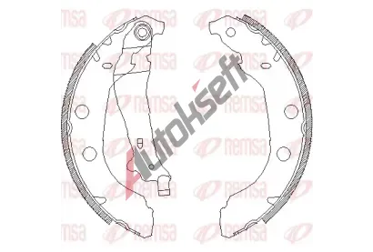 REMSA Brzdové pakny RE 4092.00, RMS 4092.00 REMSA Brzdové pakny RE 4092.00, RMS 4092.00