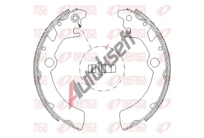 REMSA Brzdov pakny RMS 4116.00, 4116.00