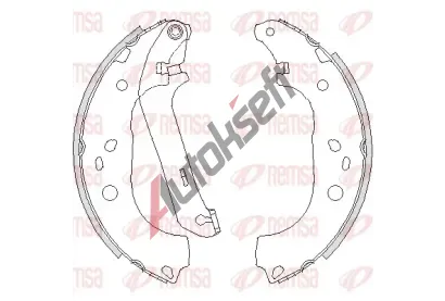 REMSA Brzdové pakny RMS 4206.01, RE 4206.01 REMSA Brzdové pakny RMS 4206.01, RE 4206.01