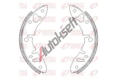 REMSA Brzdové pakny RMS 4220.00, 4220.00 REMSA Brzdové pakny RMS 4220.00, 4220.00