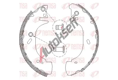 REMSA Brzdové pakny RMS 4306.01, RE 4306.01 REMSA Brzdové pakny RMS 4306.01, RE 4306.01