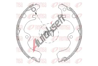 REMSA Brzdové pakny RE 4334.01, RMS 4334.01 REMSA Brzdové pakny RE 4334.01, RMS 4334.01