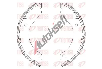 REMSA Brzdová čelist, parkovací brzda RMS 4399.00, RE 4399.00 REMSA Brzdová čelist, parkovací brzda RMS 4399.00, RE 4399.00