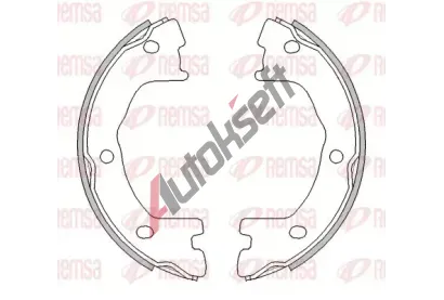 REMSA Brzdov� �elist, parkovac� brzda RMS 4524.00, 4524.00