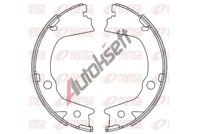 REMSA Brzdov� �elist, parkovac� brzda RMS 4602.00, 4602.00
