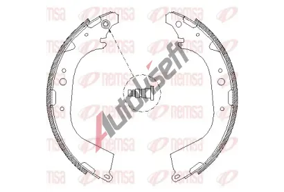 REMSA Brzdové pakny RMS 4650.01, RE 4650.01 REMSA Brzdové pakny RMS 4650.01, RE 4650.01