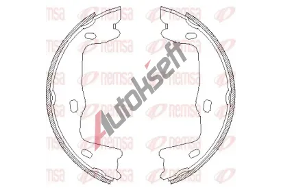 REMSA Brzdová čelist, parkovací brzda RMS 4651.00, RE 4651.00 REMSA Brzdová čelist, parkovací brzda RMS 4651.00, RE 4651.00