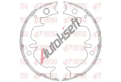 REMSA Brzdov� �elist, parkovac� brzda RMS 4731.00, 4731.00