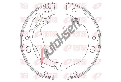 REMSA Brzdová čelist, parkovací brzda RMS 4753.00, 4753.00 REMSA Brzdová čelist, parkovací brzda RMS 4753.00, 4753.00