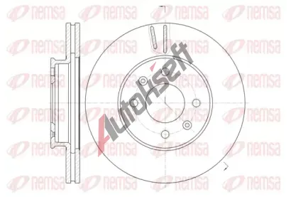 REMSA Brzdov kotou - 256 mm RMS 61023.10, RE 61023.10