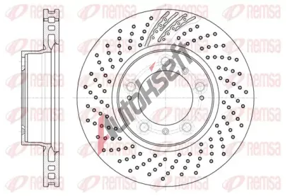 REMSA Brzdový kotouč - 318 mm RMS 61133.10, 61133.10  REMSA Brzdový kotouč - 318 mm RMS 61133.10, 61133.10
