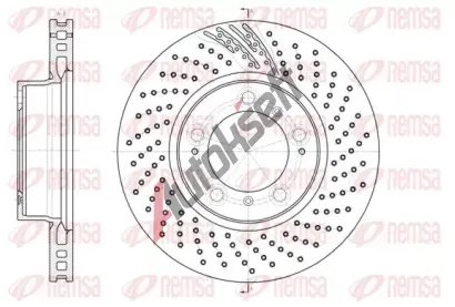 REMSA Brzdový kotouč - 318 mm RMS 61133.11, 61133.11  REMSA Brzdový kotouč - 318 mm RMS 61133.11, 61133.11