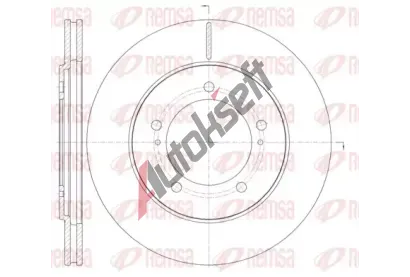 REMSA Brzdový kotouč - 309 mm RMS 61233.10, 61233.10 REMSA Brzdový kotouč - 309 mm RMS 61233.10, 61233.10