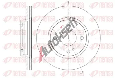 REMSA Brzdový kotouč - 258 mm RMS 61299.10, 61299.10  REMSA Brzdový kotouč - 258 mm RMS 61299.10, 61299.10
