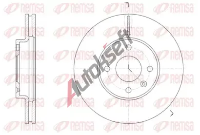 REMSA Brzdový kotouč - 256 mm RMS 61456.10, 61456.10 REMSA Brzdový kotouč - 256 mm RMS 61456.10, 61456.10