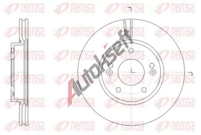 REMSA Brzdov kotou - 280 mm RMS 61507.10, 61507.10