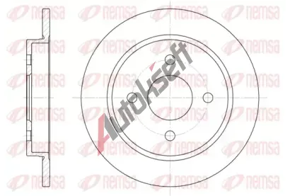 REMSA Brzdov kotou - 253 mm RMS 6155.00, RE 6155.00