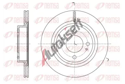 REMSA Brzdový kotouč - 251 mm RMS 61621.10, 61621.10 REMSA Brzdový kotouč - 251 mm RMS 61621.10, 61621.10