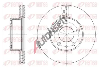REMSA Brzdový kotouč - 280 mm RMS 61637.10, 61637.10 REMSA Brzdový kotouč - 280 mm RMS 61637.10, 61637.10